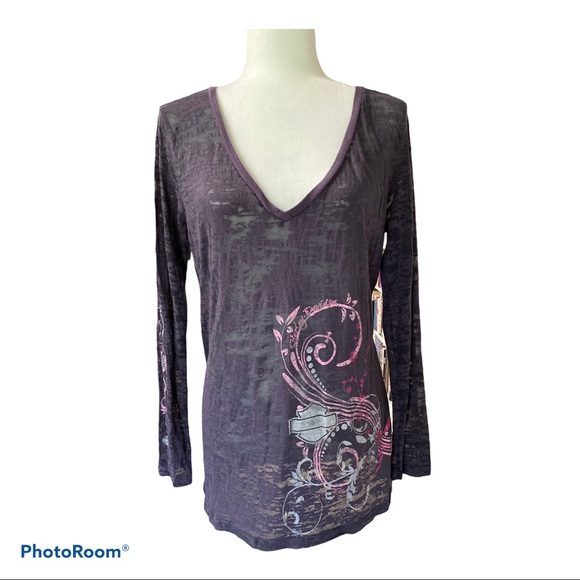 Harley-Davidson Tops - SOLD Harley-Davidson Burnout Long Sleeve Top